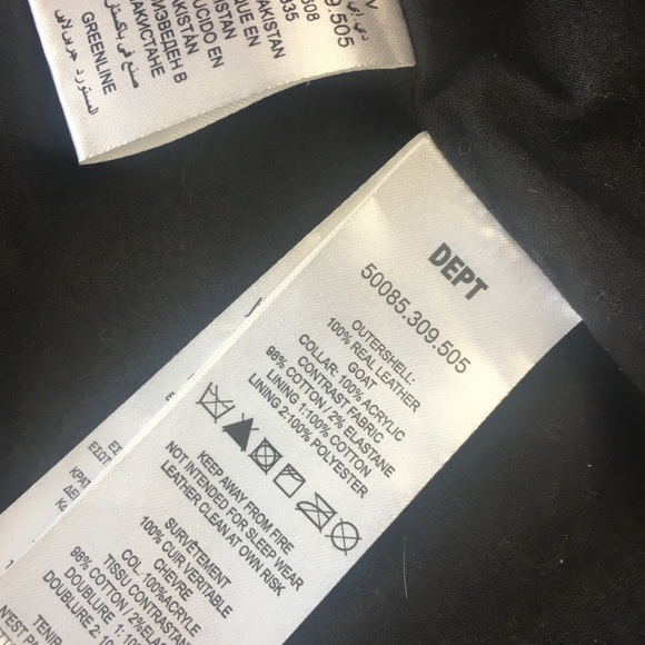 DEPT Real Leather Motorcycle Jacket - Picture 9 of 11